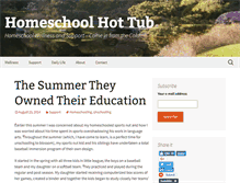 Tablet Screenshot of homeschoolhottub.com